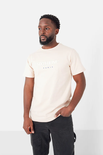 BICOLOR EMBROIDERY SS TSHIRT